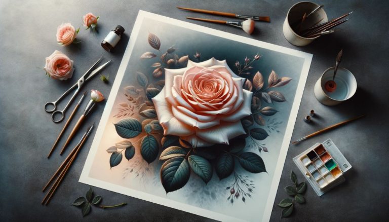 dessiner-une-rose